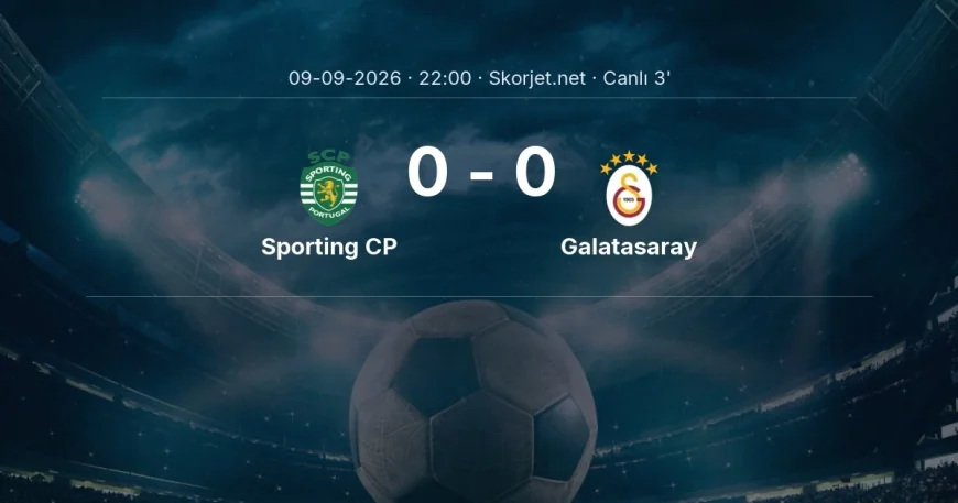 MAÇ BAŞLADI | Sporting CP - Galatasaray