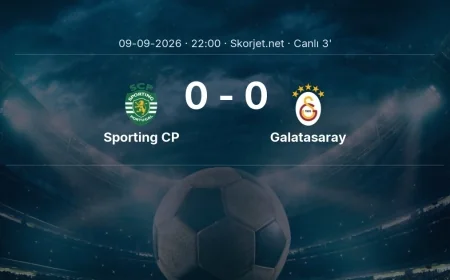 MAÇ BAŞLADI | Sporting CP - Galatasaray