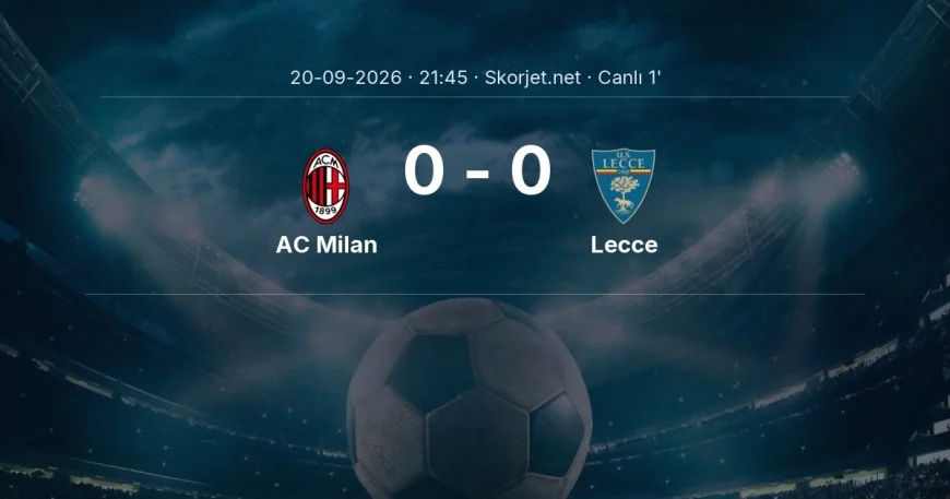 MAÇ BAŞLADI | AC Milan - Lecce