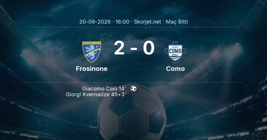 Serie A | Frosinone 2-0 Como sonucu