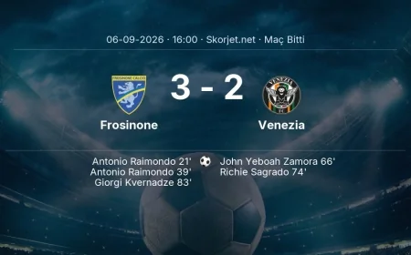 Maç sonucu: Frosinone 3-2 Venezia | Serie A