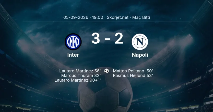 Inter 3-2 Napoli - maç özeti | Serie A