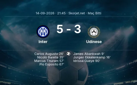Serie A | Inter 5-3 Udinese sonucu