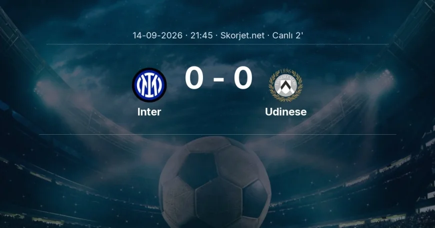 Serie A: Inter - Udinese maçı başladı