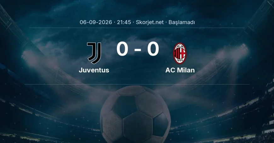 Juventus - AC Milan muhtemel ilk 11'ler | Serie A