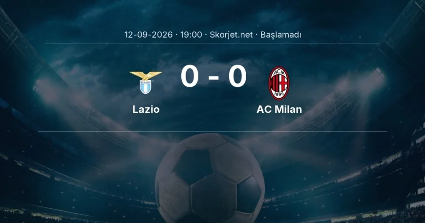 Serie A: Lazio - AC Milan kadro ve maç öncesi
