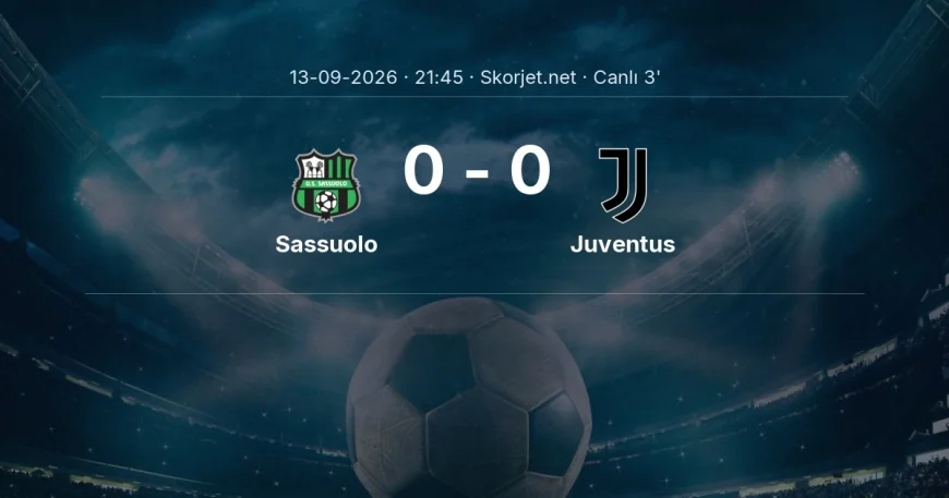 Sassuolo - Juventus maçı başladı | Serie A