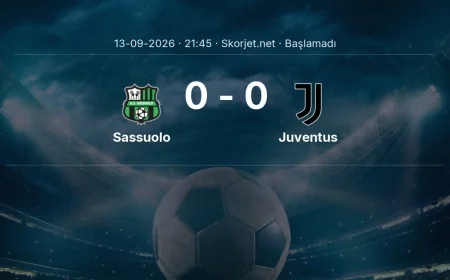 Serie A: Sassuolo - Juventus maç bilgileri