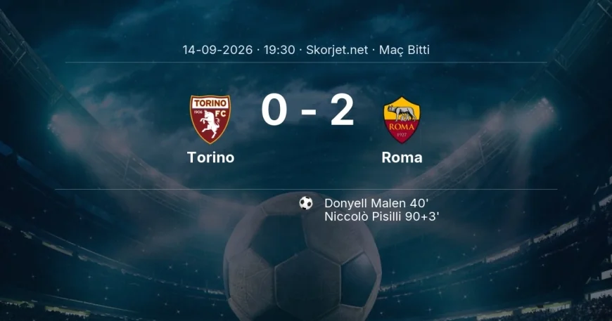 Maç sonucu: Torino 0-2 Roma | Serie A