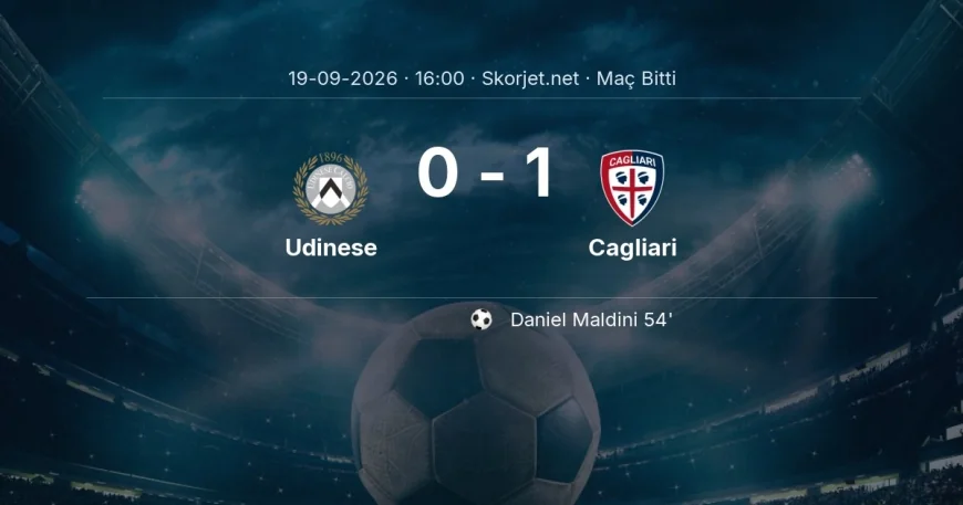 Serie A | Udinese 0-1 Cagliari sonucu