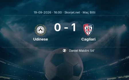 Serie A | Udinese 0-1 Cagliari sonucu