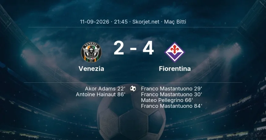 Serie A | Venezia 2-4 Fiorentina sonucu