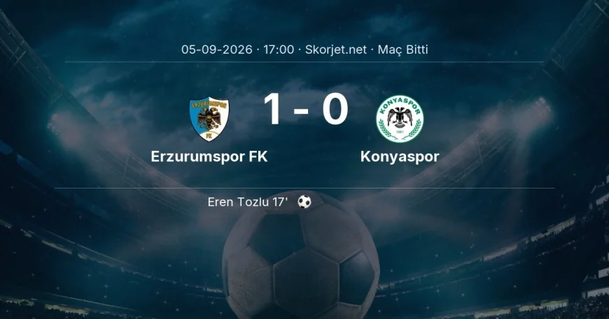 Erzurumspor FK 1-0 Konyaspor - maç özeti | Süper Lig