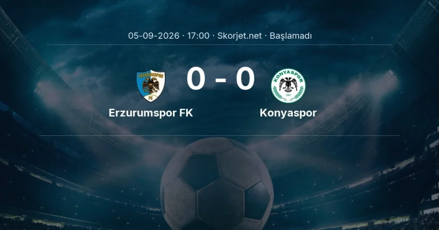 Erzurumspor FK - Konyaspor maçı hangi kanalda, saat kaçta? | Süper Lig