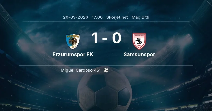 Erzurumspor FK 1-0 Samsunspor - maç özeti | Süper Lig
