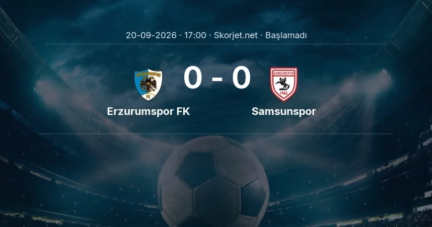 Süper Lig: Erzurumspor FK - Samsunspor kadro ve maç öncesi