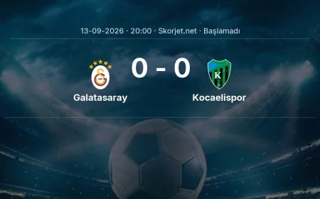 Galatasaray - Kocaelispor maçı öncesi | Süper Lig