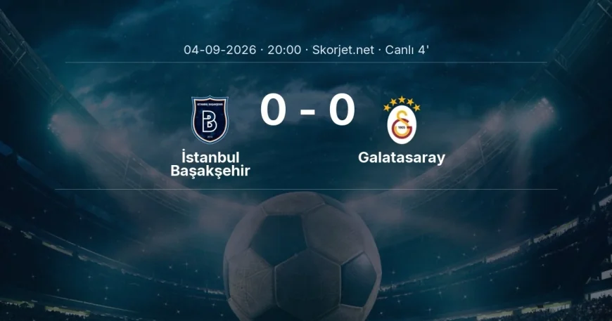 İstanbul Başakşehir - Galatasaray maçı başladı | Süper Lig