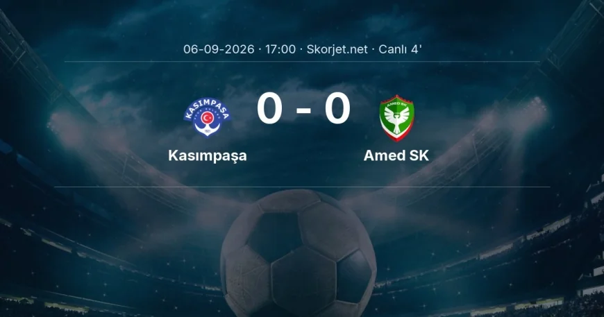 Süper Lig: Kasımpaşa - Amed SK maçı başladı