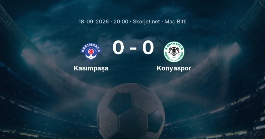 Süper Lig | Kasımpaşa 0-0 Konyaspor sonucu