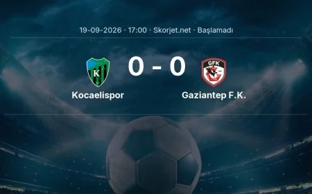 Kocaelispor - Gaziantep F.K. maçı ne zaman, saat kaçta? | Süper Lig