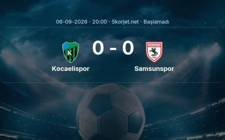 Kocaelispor - Samsunspor maçı ne zaman, saat kaçta? | Süper Lig