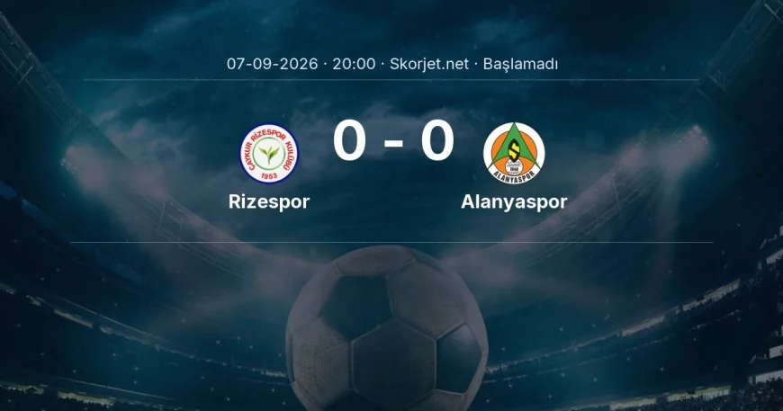 Rizespor - Alanyaspor maçı hangi kanalda, saat kaçta? | Süper Lig