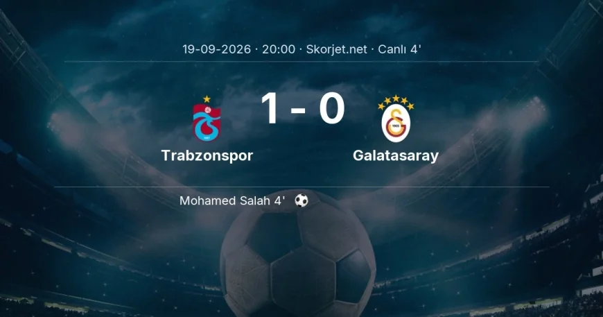 MAÇ BAŞLADI | Trabzonspor - Galatasaray
