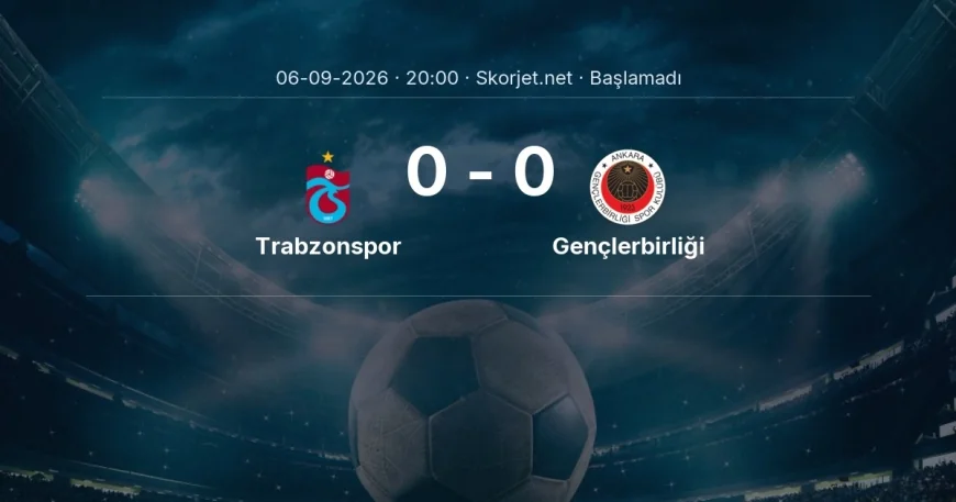 Trabzonspor - Gençlerbirliği maçı öncesi | Süper Lig