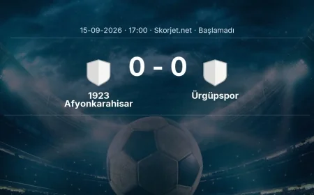 1923 Afyonkarahisar SK - Ürgüpspor maçı öncesi | Türkiye Kupası