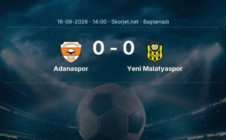 Türkiye Kupası: Adanaspor - Yeni Malatyaspor maç bilgileri
