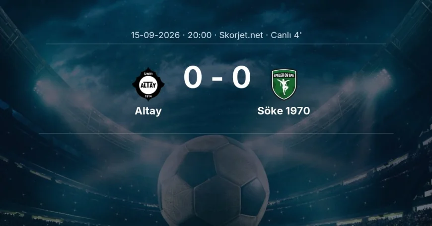 MAÇ BAŞLADI | Altay - Söke 1970
