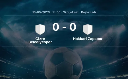 Türkiye Kupası: Cizre Belediyespor - Hakkari Zapspor maç bilgileri