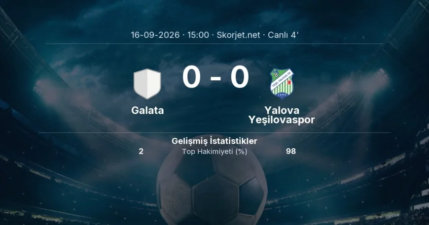 MAÇ BAŞLADI | Galata - Yalova Yeşilovaspor