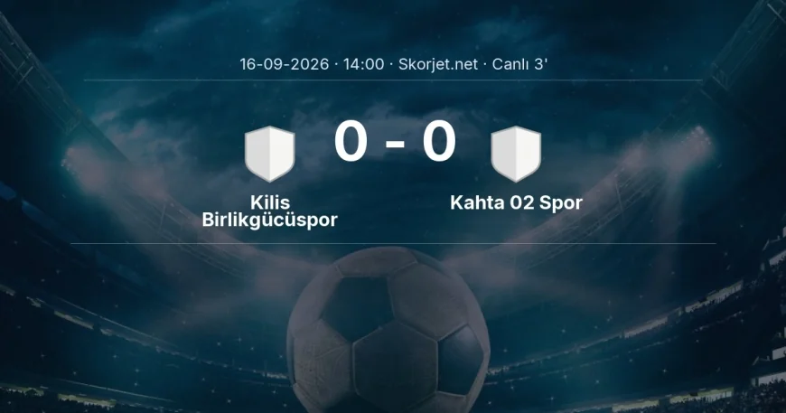 MAÇ BAŞLADI | Kilis Birlikgücüspor - Kahta 02 Spor