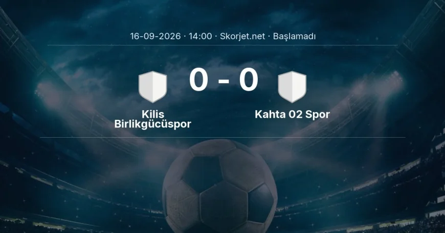 Kilis Birlikgücüspor - Kahta 02 Spor maçı öncesi | Türkiye Kupası