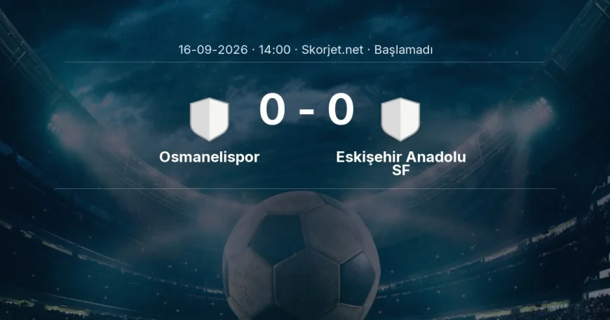 Osmanelispor - Eskişehir Anadolu SF maçı ne zaman, saat kaçta? | Türkiye Kupası