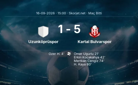 Uzunköprüspor 1-5 Kartal Bulvarspor - maç özeti | Türkiye Kupası