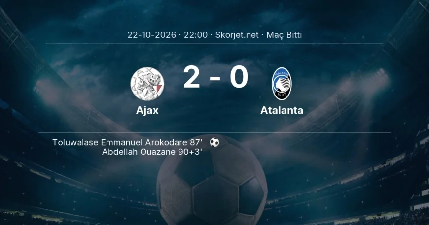 Ajax 2-0 Atalanta - maç özeti | Avrupa Konferans Ligi