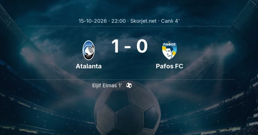 Avrupa Konferans Ligi: Atalanta - Pafos FC maçı başladı