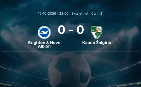 MAÇ BAŞLADI | Brighton & Hove Albion - Kauno Žalgiris