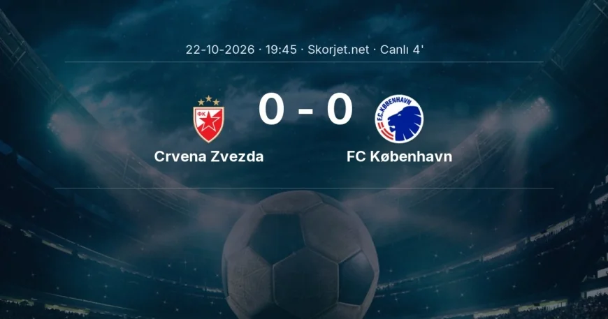 Avrupa Konferans Ligi: Crvena Zvezda - FC København maçı başladı