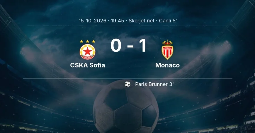 MAÇ BAŞLADI | CSKA Sofia - Monaco
