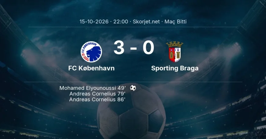 FC København 3-0 Sporting Braga - maç özeti | Avrupa Konferans Ligi