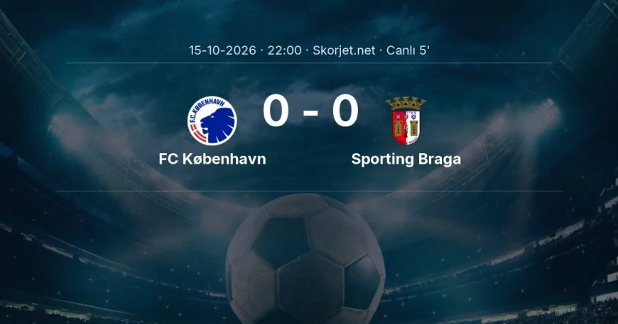 FC København - Sporting Braga maçı başladı | Avrupa Konferans Ligi