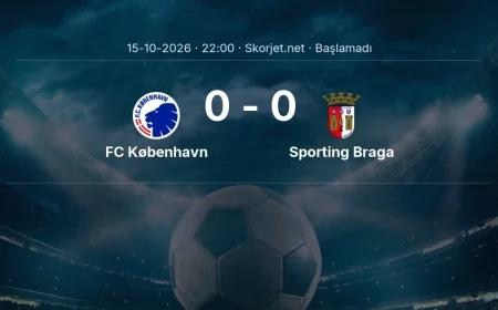 Avrupa Konferans Ligi: FC København - Sporting Braga kadro ve maç öncesi