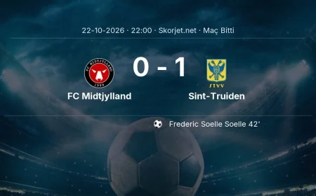 Avrupa Konferans Ligi | FC Midtjylland 0-1 Sint-Truiden sonucu