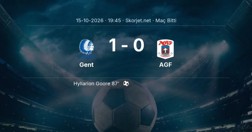 Avrupa Konferans Ligi | Gent 1-0 AGF sonucu