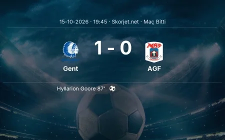 Avrupa Konferans Ligi | Gent 1-0 AGF sonucu