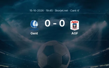 Avrupa Konferans Ligi: Gent - AGF maçı başladı